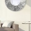 Sculptural Silver Mirror 104 XL