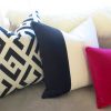 DVF Black and Off-White-Decorative Cushion - Image 2