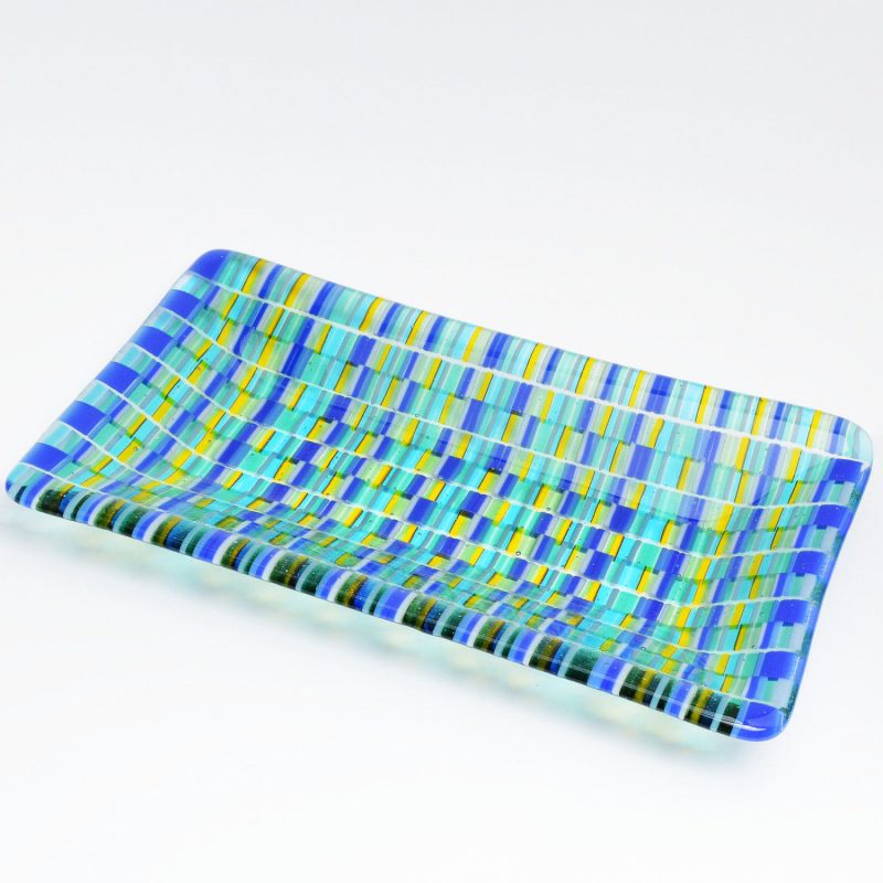Bargello Tapestry Stringer Channel Dish